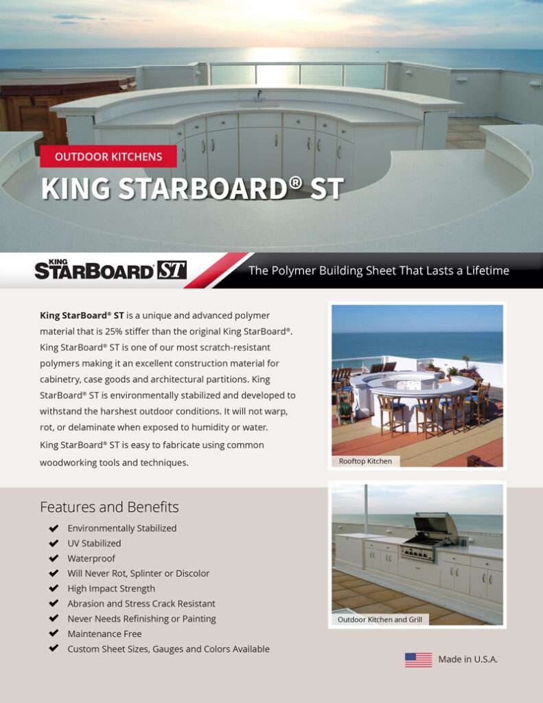 King StarBoard ST Outdoor Kitchens Flyer